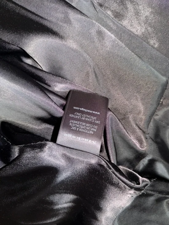 Mackage Black Wool Coat with Braided Hanger Loop - Picture 6 of 8